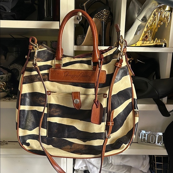 Dooney & Bourke Zebra Stripe Shoulder Bag - Picture 3 of 4